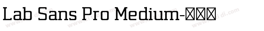 Lab Sans Pro Medium字体转换